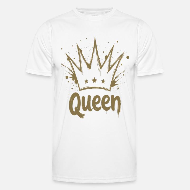 Queen Krone Splash Männer Funktions-T-Shirt