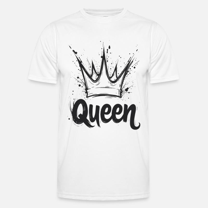 Queen Krone Splash Männer Funktions-T-Shirt