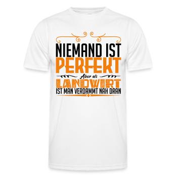 LANDWIRT - Brüste - Männer Funktions-T-Shirt - Weiß - Vorne - AI Model Male 178 dark (178cm)