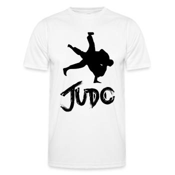 judo - Männer Funktions-T-Shirt - Weiß - Vorne - AI Model Male 178 dark (178cm)