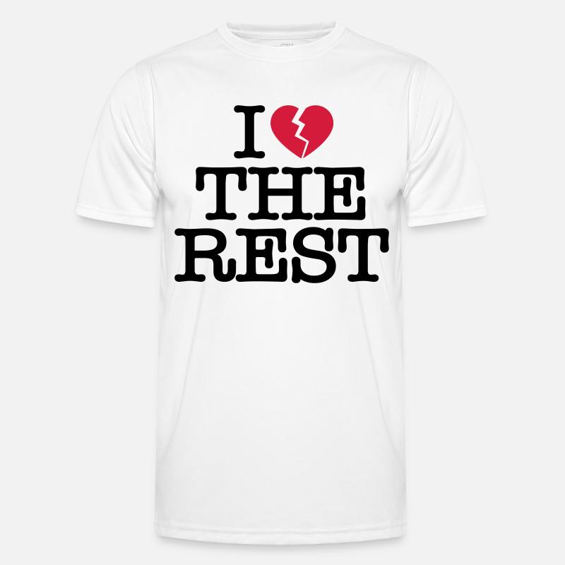 I hate the rest - Men's Functional T-Shirt - white