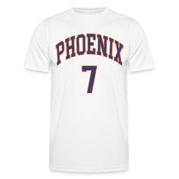 Phoenix 7 - Männer Funktions-T-Shirt - Weiß - Vorne - AI Model Male 178 dark (178cm)