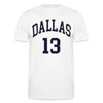 Dallas 13 - Men's Functional T-Shirt - white - Front - AI Model Male 178 dark (178cm)