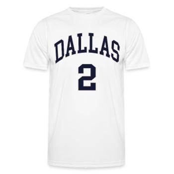 Dallas 2 - Men's Functional T-Shirt - white - Front - AI Model Male 178 dark (178cm)