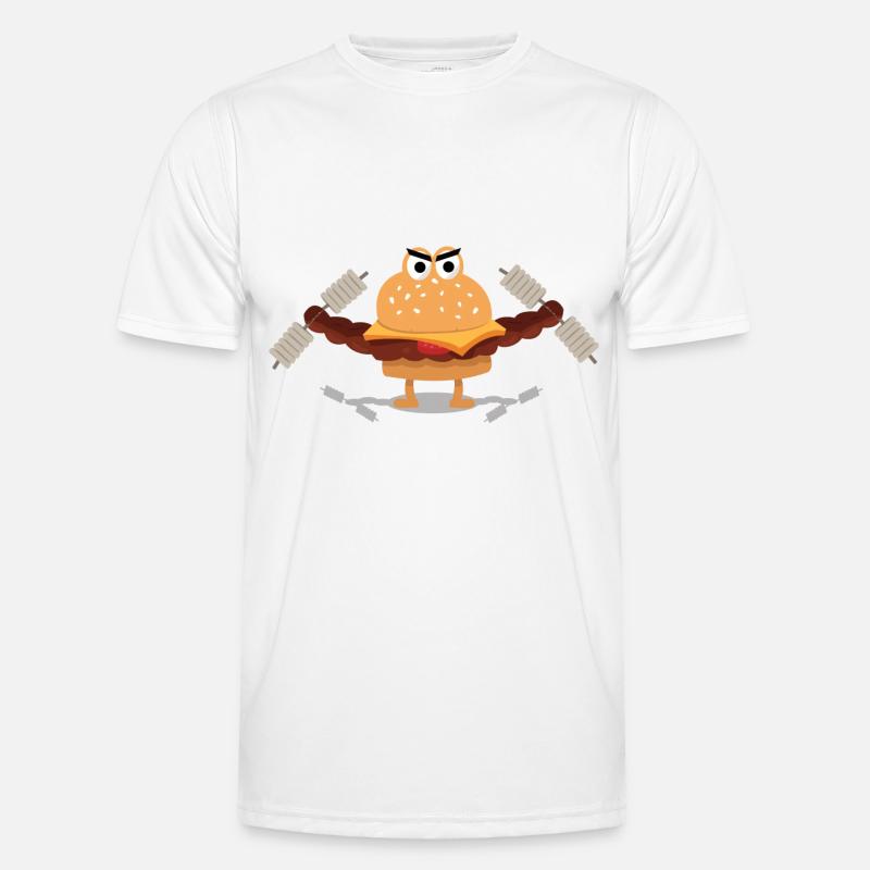Burger builder - Men's Functional T-Shirt - white