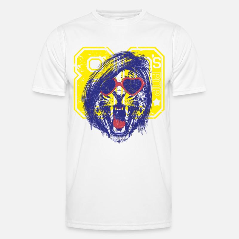 Leopard 80's T-shirt sport Homme