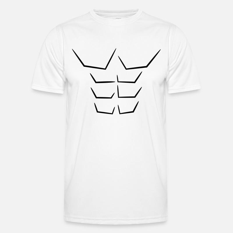 dessin abdos Männer Funktions-T-Shirt
