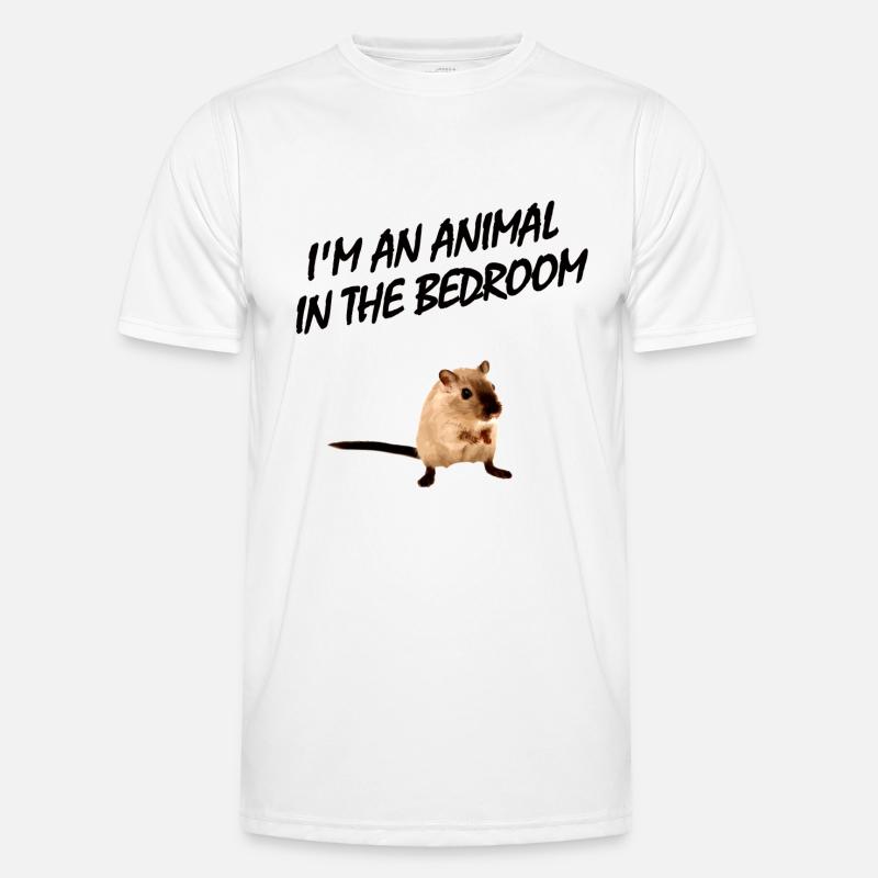 Ich bin ein Tier im Schlafzimmer Männer Funktions-T-Shirt