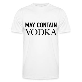 Peut contenir de la vodka - T-shirt sport Homme - blanc - Devant - AI Model Male 178 dark (178cm)