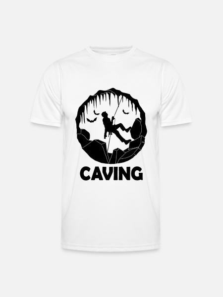 Caving - Speleology Cave Exploration - Men's Functional T-Shirt - white