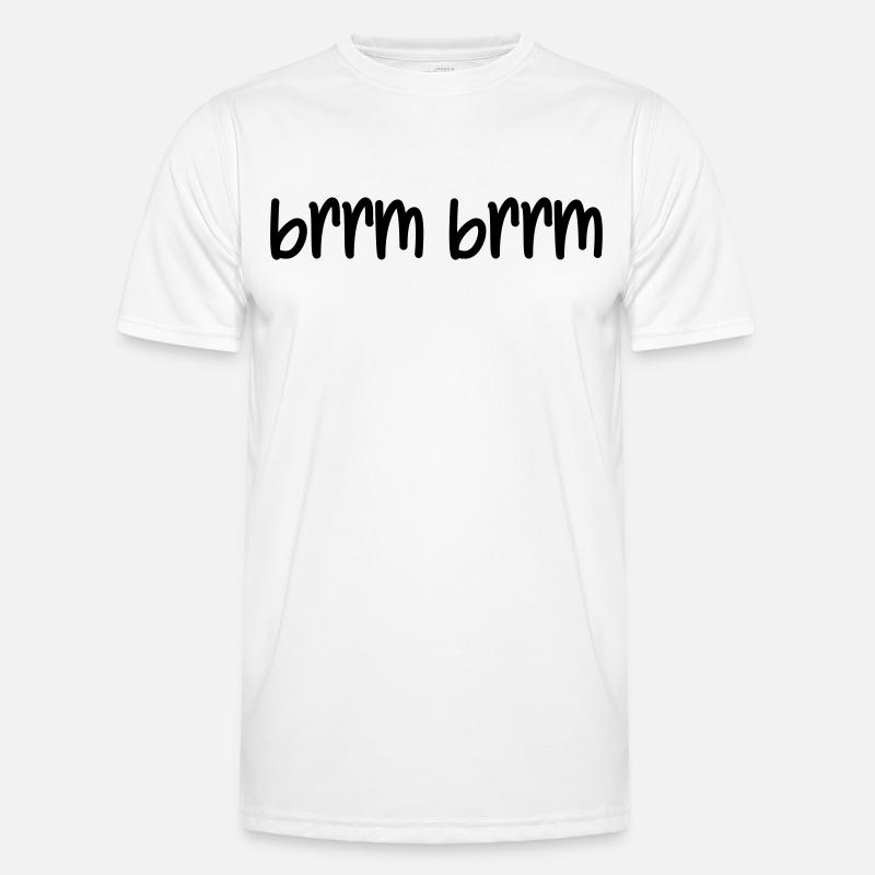 brrm brrm - Männer Funktions-T-Shirt - Weiß