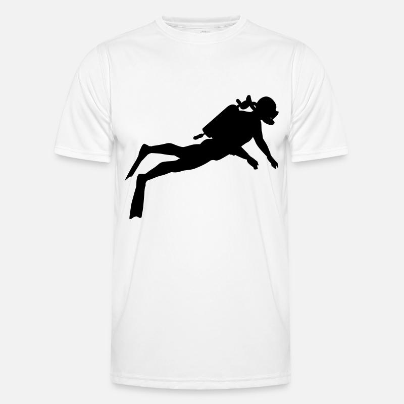Cadeau d’exercice de plongée sportive Cool T-shirt sport Homme