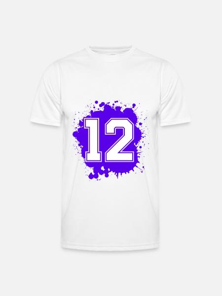 12 Number of blobs - Men's Functional T-Shirt - white