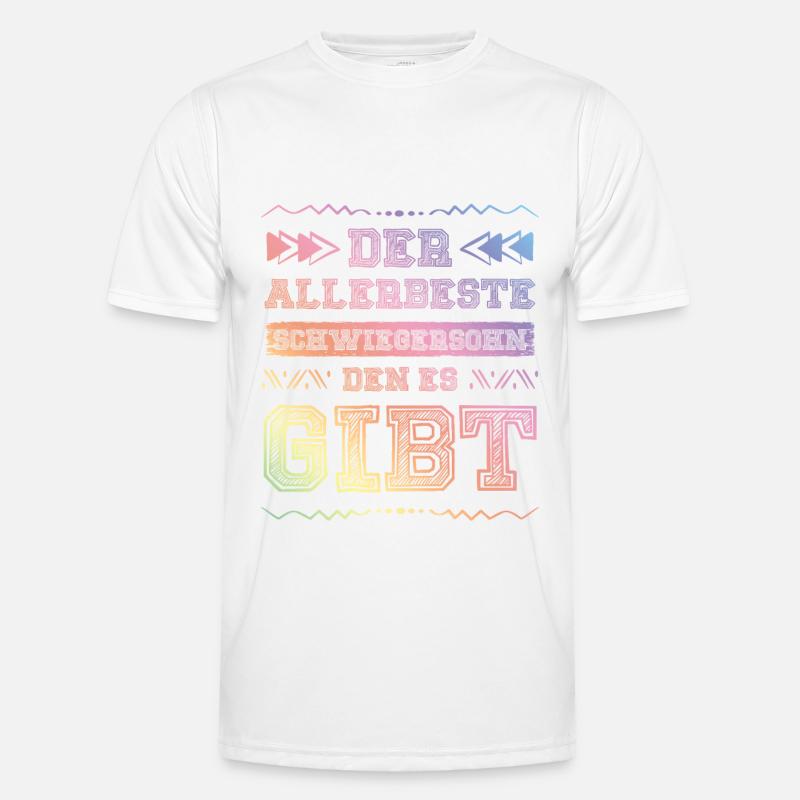 Bester Schwigersohn - Männer Funktions-T-Shirt - Weiß
