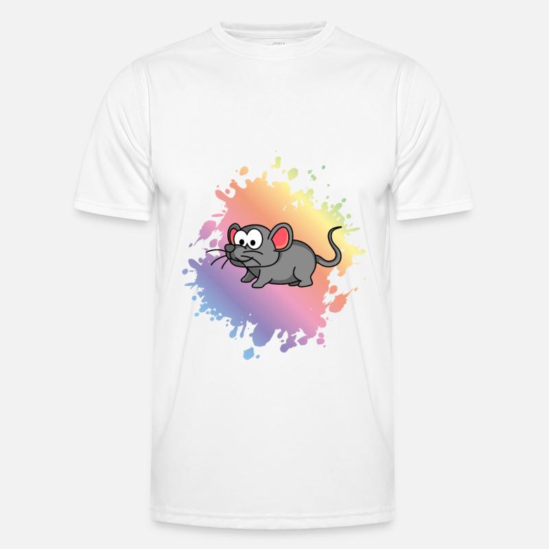 Mouse Comic Animal - Men's Functional T-Shirt - white