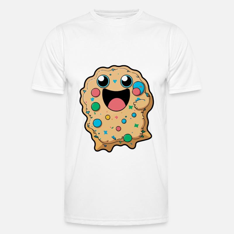 Kekse Comic Männer Funktions-T-Shirt