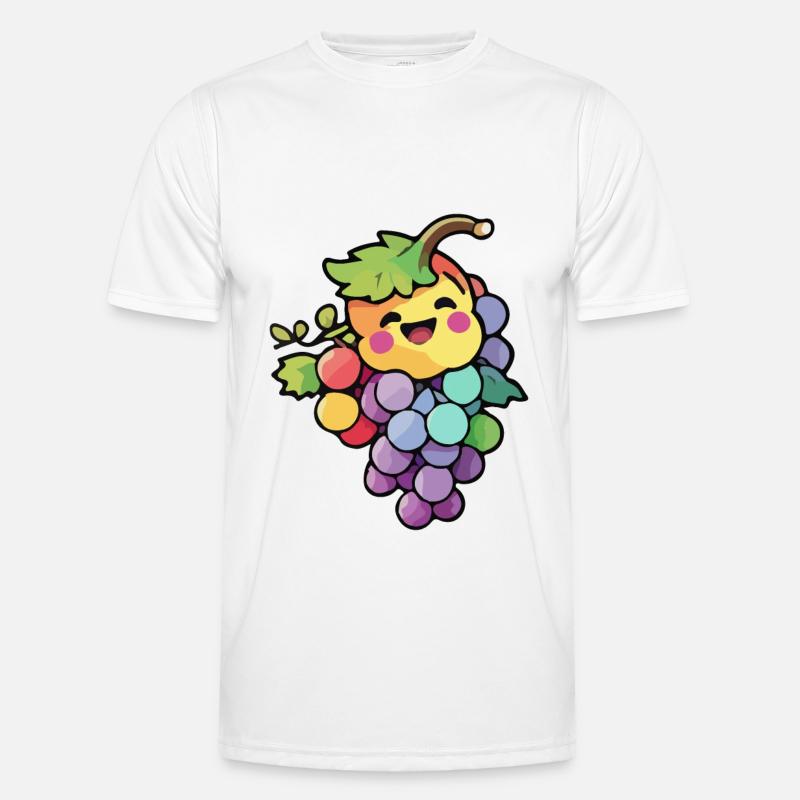 Grapes Comic - Men's Functional T-Shirt - white