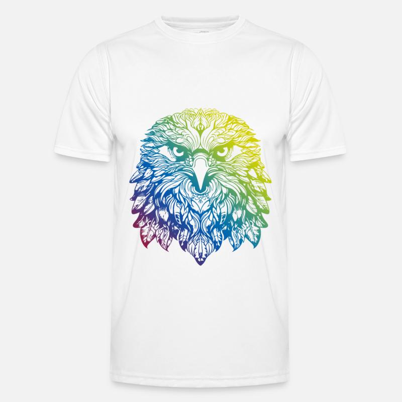 Eagle Mandala Boho - Men's Functional T-Shirt - white