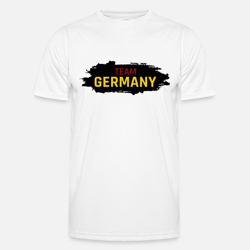 Team Germany Button - Men's Functional T-Shirt - white