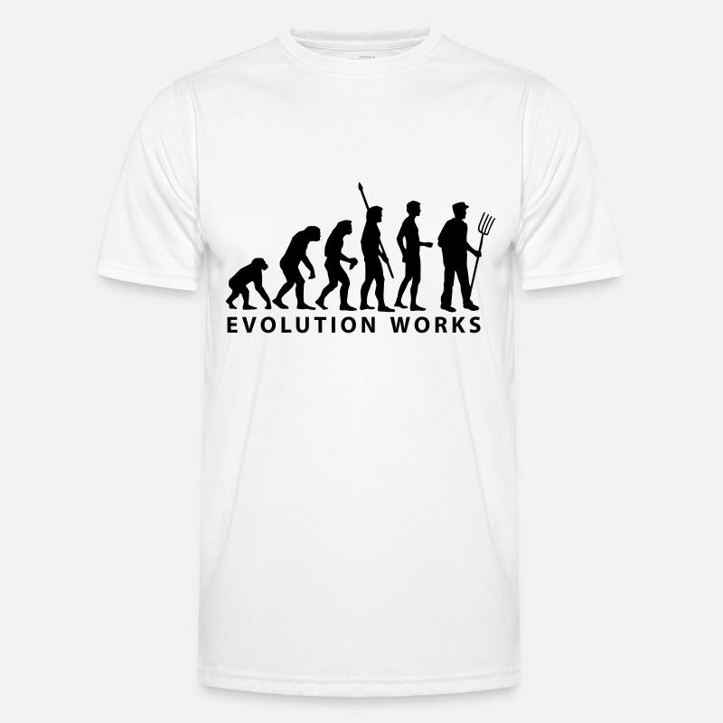 evolution_bauer - Men's Functional T-Shirt - white