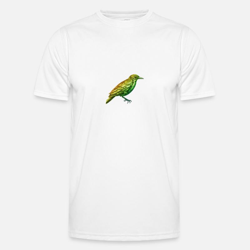 Rusty Avian // Steampunk Bird Men's Functional T-Shirt