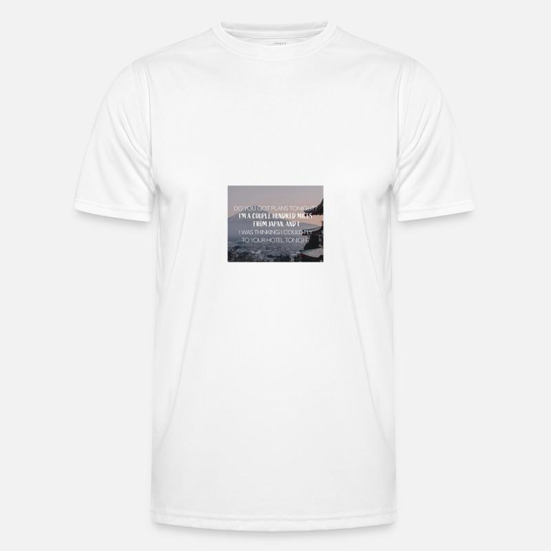 Lost in Japan - S. Mendes - Men's Functional T-Shirt - white