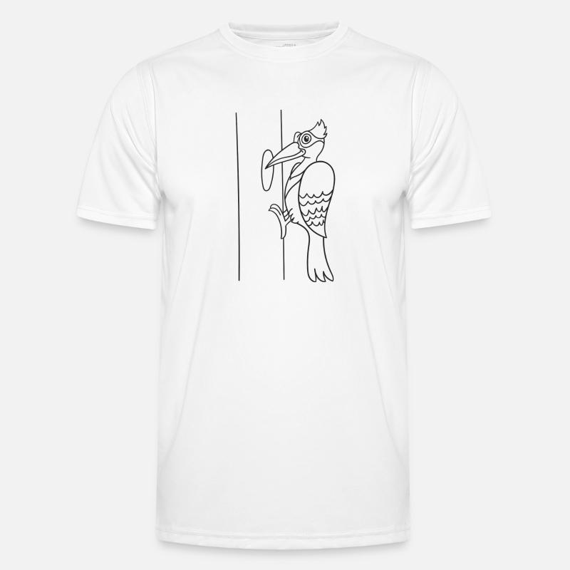 Woodpecker, bird, gift, gift idea Men's Functional T-Shirt