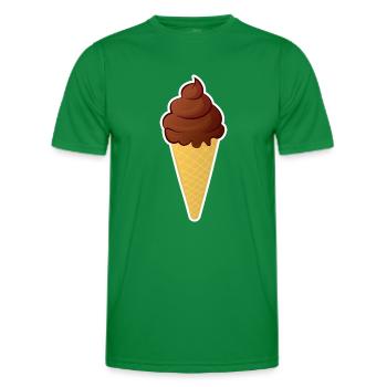 Schoko Eis Kostüme Eiscreme Schokoeis Schokolade - Männer Funktions-T-Shirt - Kelly Green - Vorne - AI Model Male 178 dark (178cm)