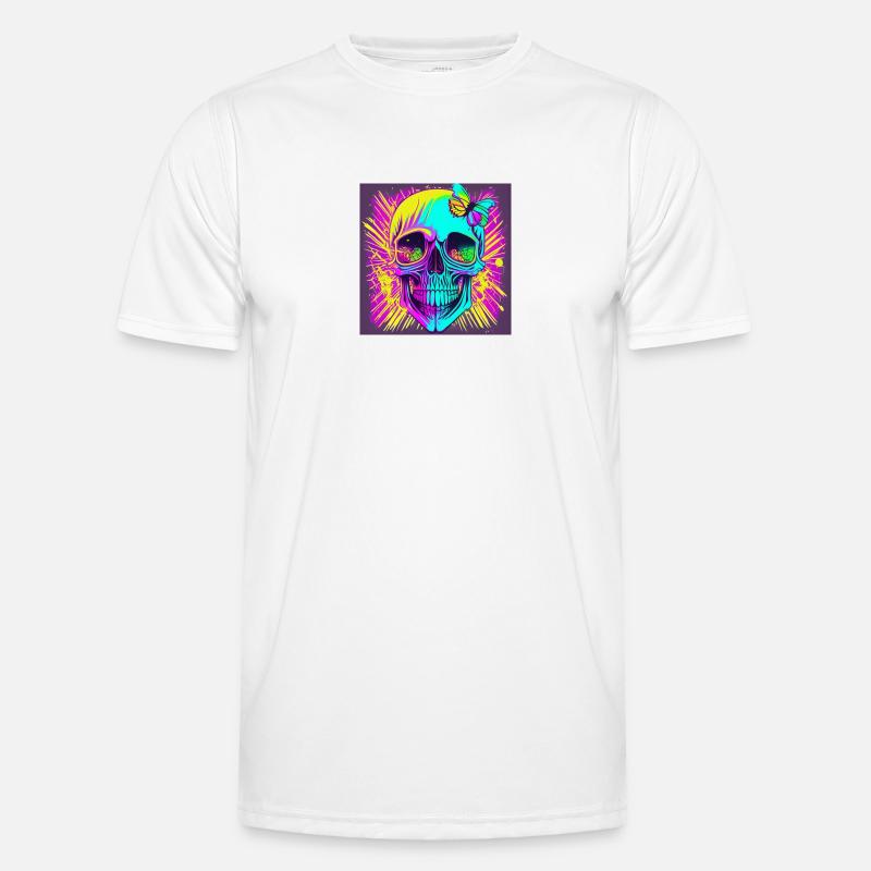 Schädel Männer Funktions-T-Shirt
