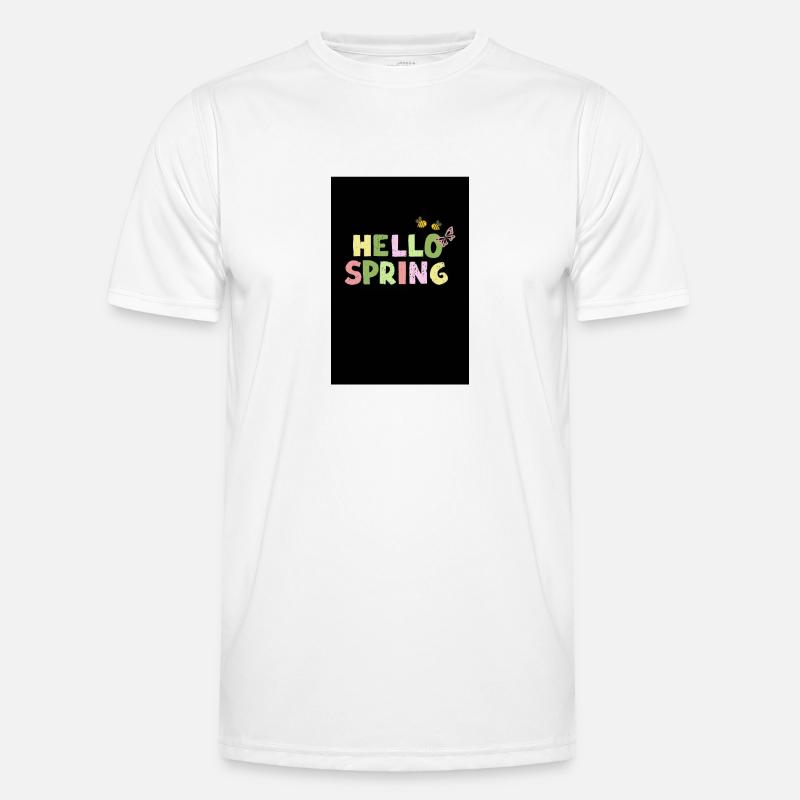 Hello Spring Männer Funktions-T-Shirt