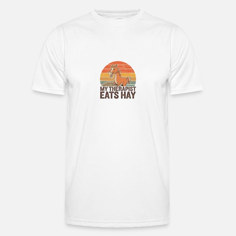 My Therapist Eats Hay Männer Funktions-T-Shirt