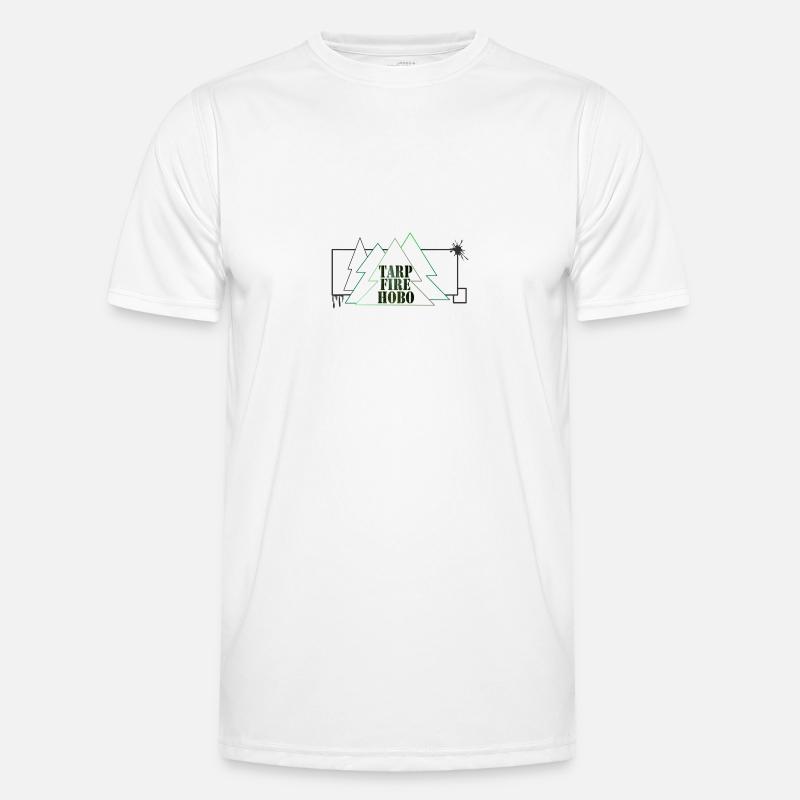 Tarp&Fire&Hobo...all it needs! Männer Funktions-T-Shirt