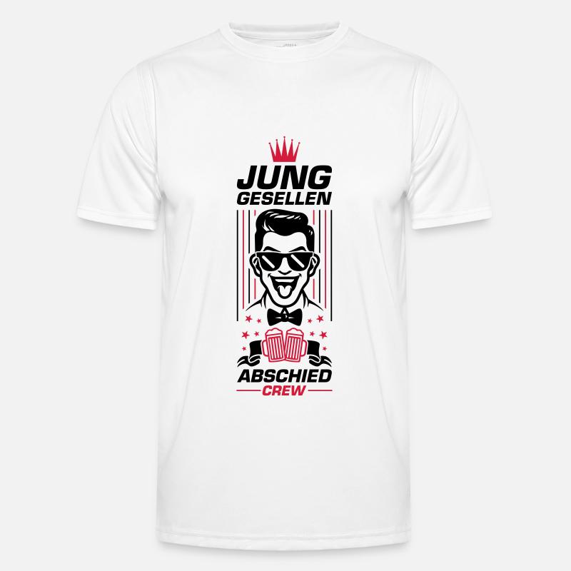 Bachelor Party Crew - Men's Functional T-Shirt - white