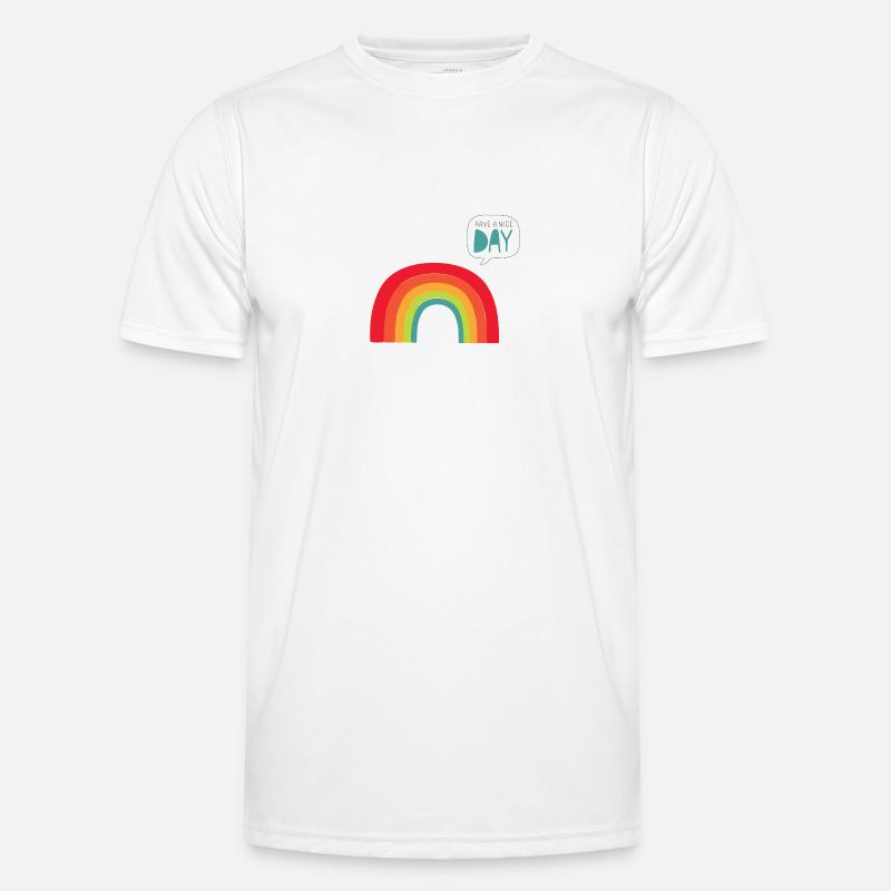 rainbow T-shirt sport Homme