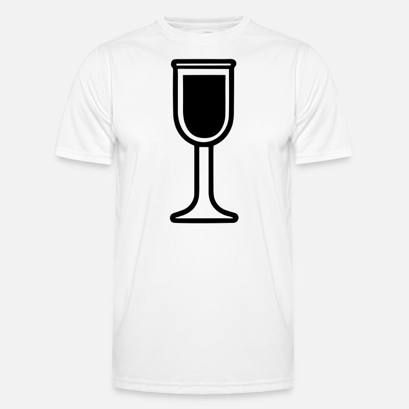 Simple Drinking Glass Men's Functional T-Shirt