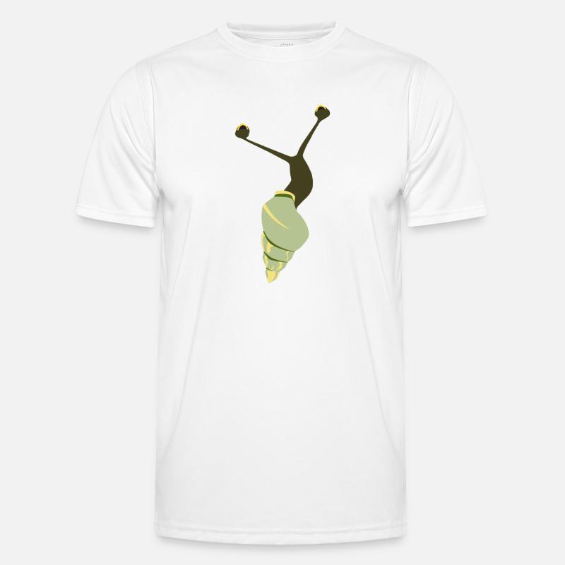 Escargot vert T-shirt sport Homme