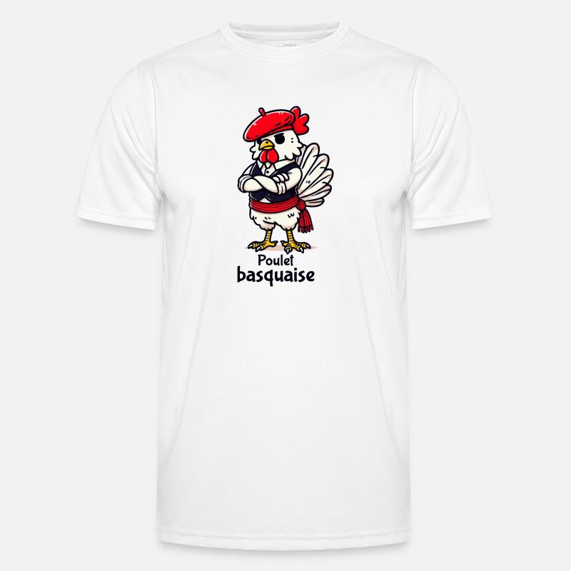Poulet Basquaise - Dark text Men's Functional T-Shirt
