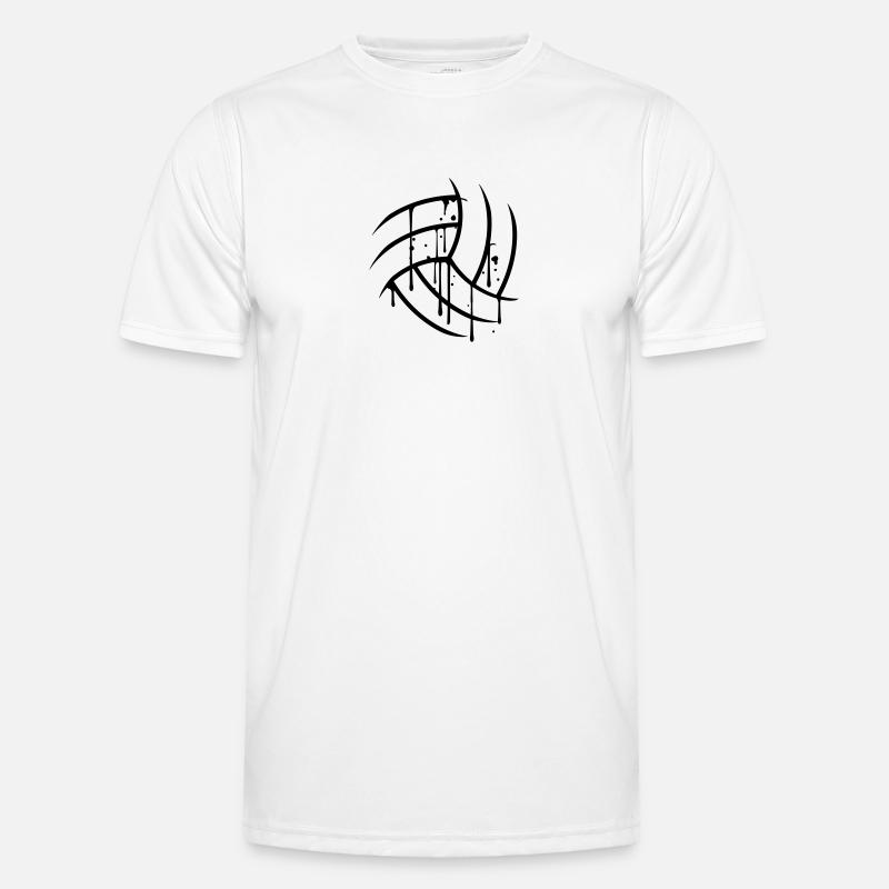 semicircle round text pattern scratch old cracks v Men's Functional T-Shirt