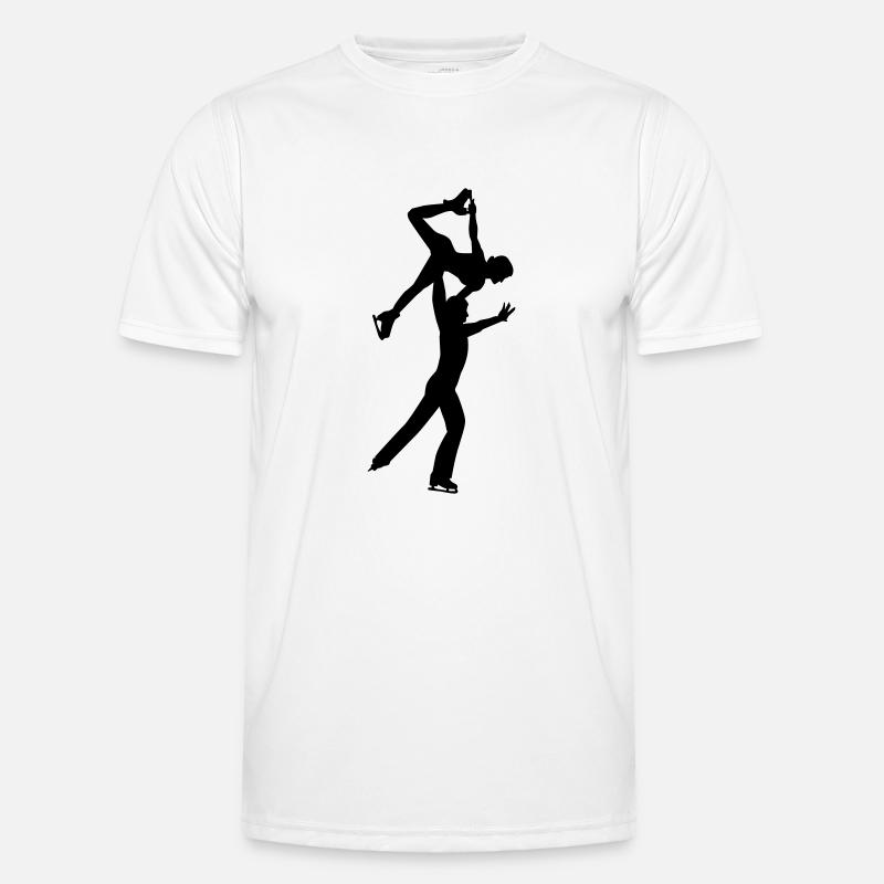 Eiskunstlauf Männer Funktions-T-Shirt