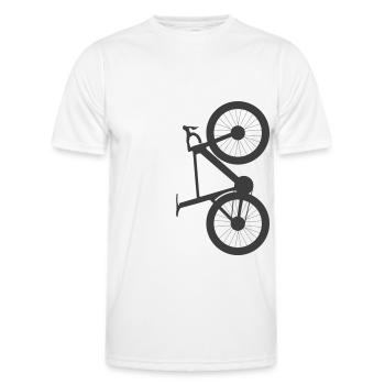 ROAD BIKE | Cycling Race | Carbon | T-Shirt, Sweater - Men's Functional T-Shirt - white - Front - AI Model Male 178 dark (178cm)