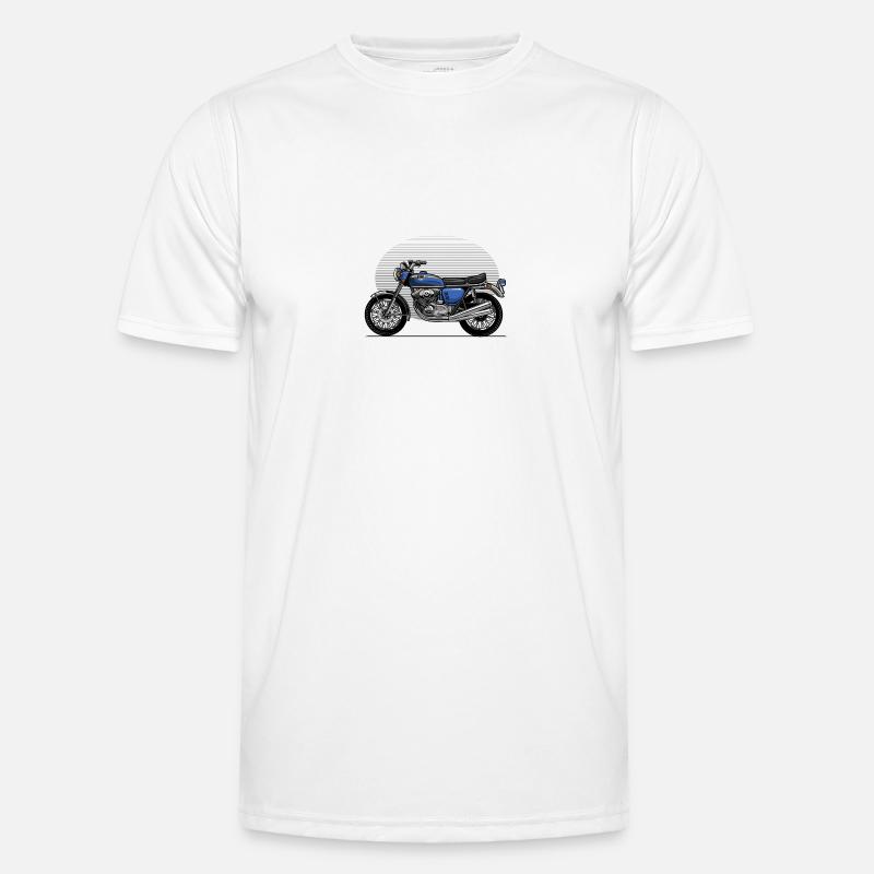 Oldtimer-Motorrad Männer Funktions-T-Shirt