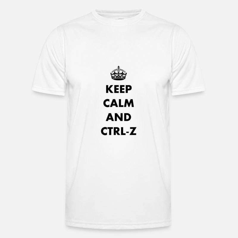 Keep Calm and ctrl-z T-shirt sport Homme