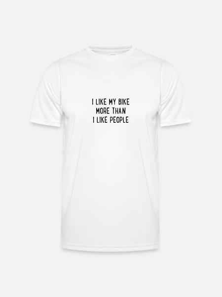 Bicycle - Men's Functional T-Shirt - white