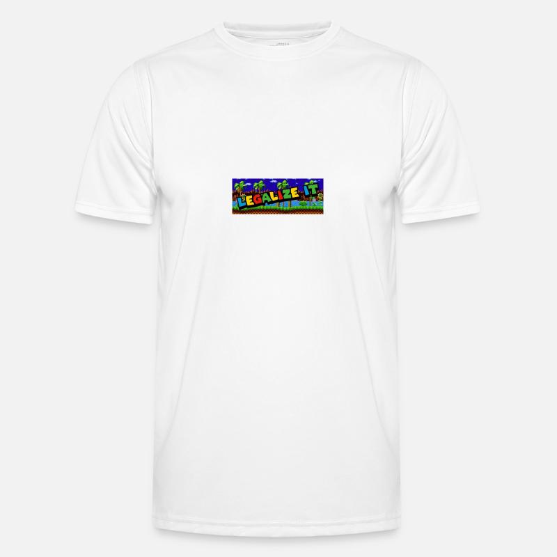 Retro 8-Bit Statement Männer Funktions-T-Shirt