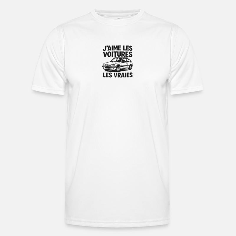 Jaime les voitures_1 T-shirt sport Homme