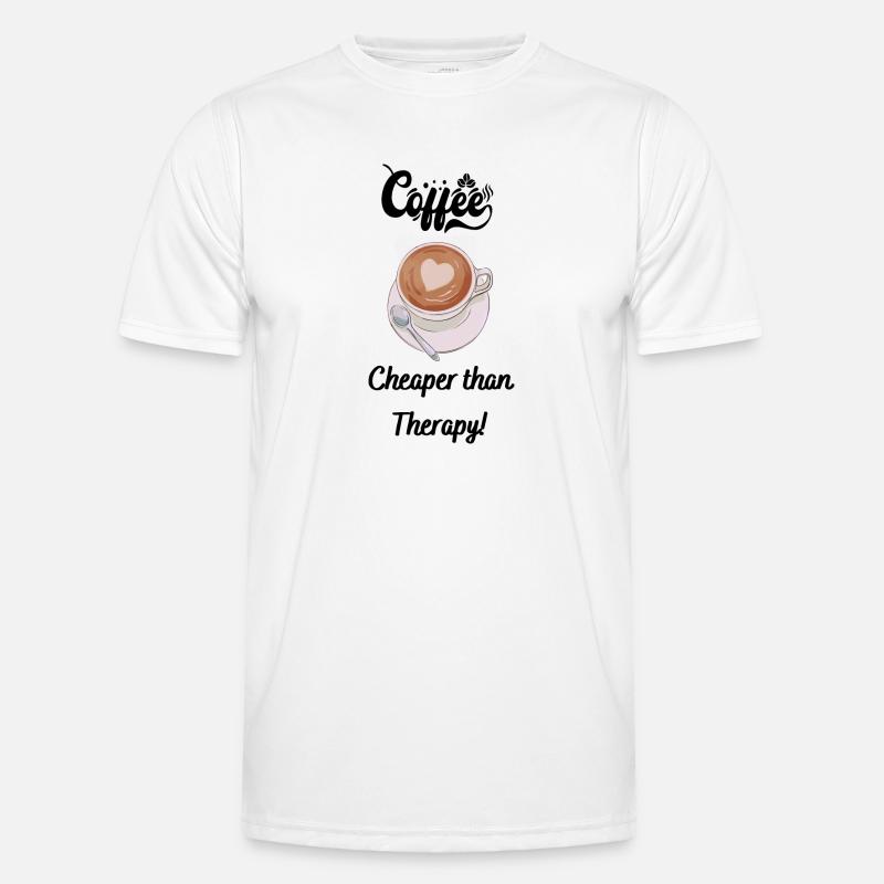 Coffee Cheaper than therapy Men's Functional T-Shirt
