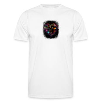 sexuality statement jokes cool fun social justice - Men's Functional T-Shirt - white - Front - AI Model Male 178 dark (178cm)
