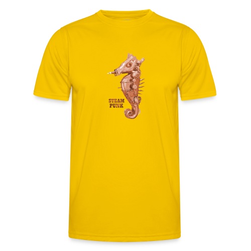 Steampunk Seepferdchen Retro Futurismus - Männer Funktions-T-Shirt
