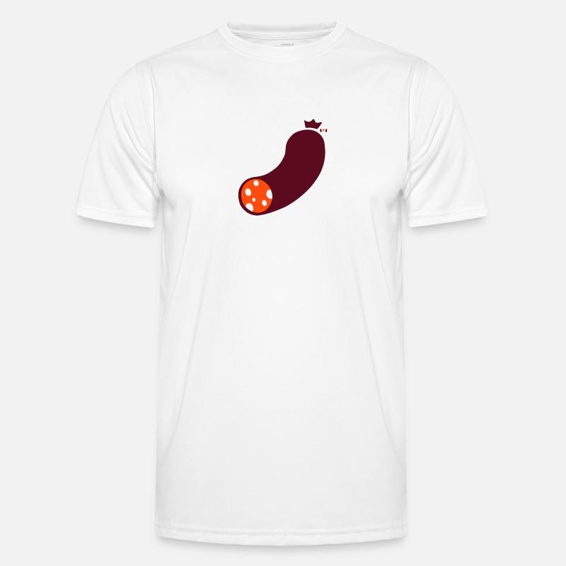 wurst - Männer Funktions-T-Shirt - Weiß