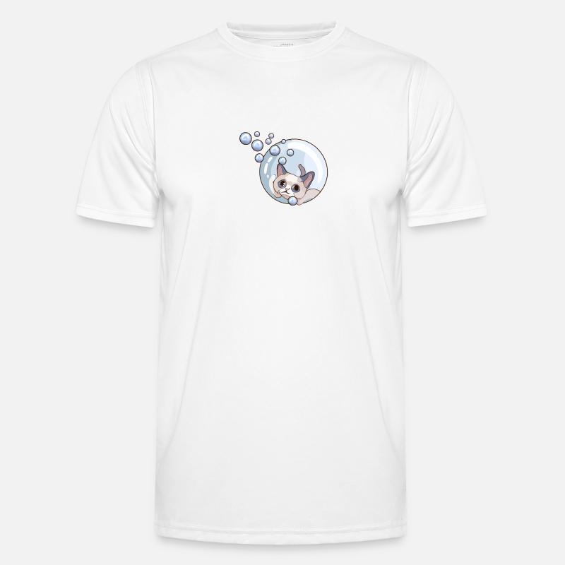 Savon Bubbles Chat T-shirt sport Homme